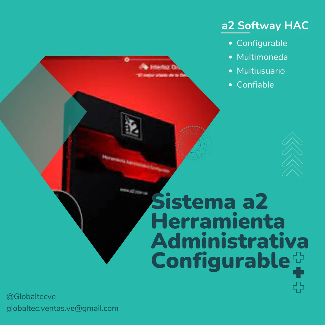 Imagen de Soporte sistema a2 softway básico, configurable, nómina, contabilidad, alimentos y bebidas.