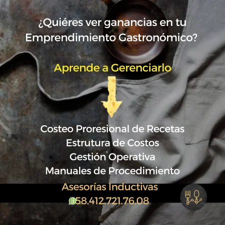 Imagen de Asesoria de costos para Emprendedores Gastronómicos