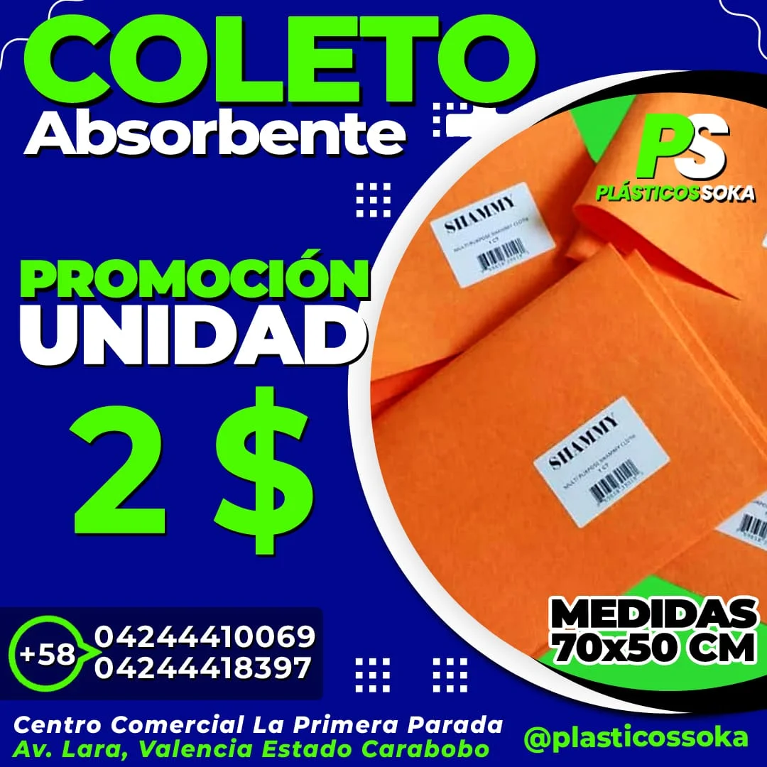 Imagen de Coleto Importado super absorbente