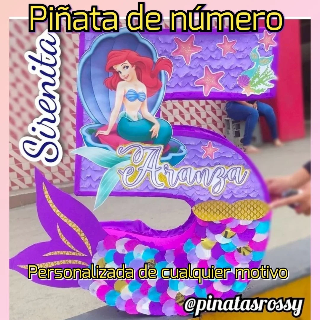 Imagen de Piñata de número personalizada
