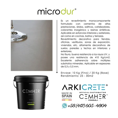 Imagen de Microcemento Base Fina