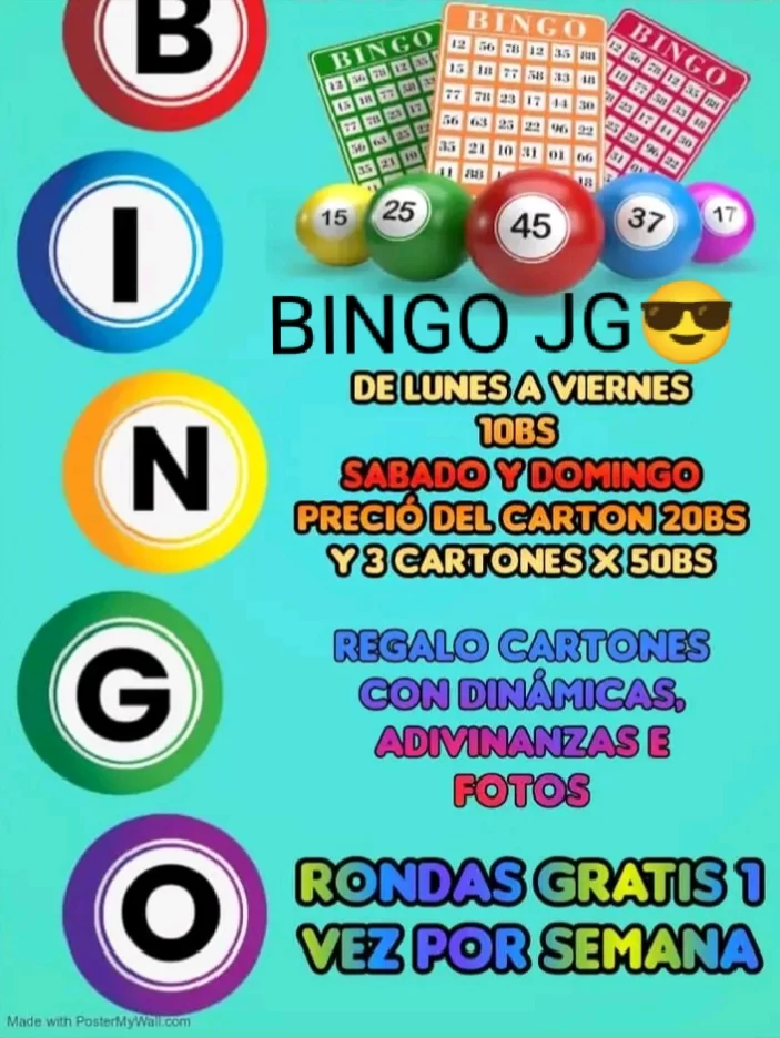 Imagen de BINGO JG 😎