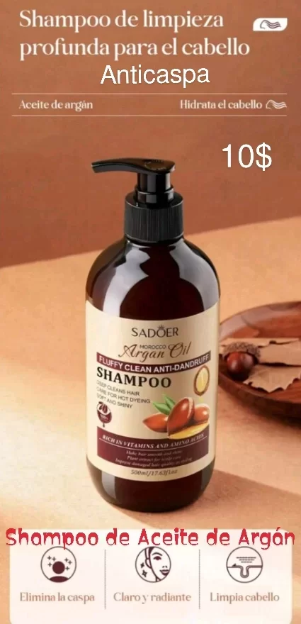 Imagen de 🌰Champú Anticaspa con aceite de Argán SADOER 