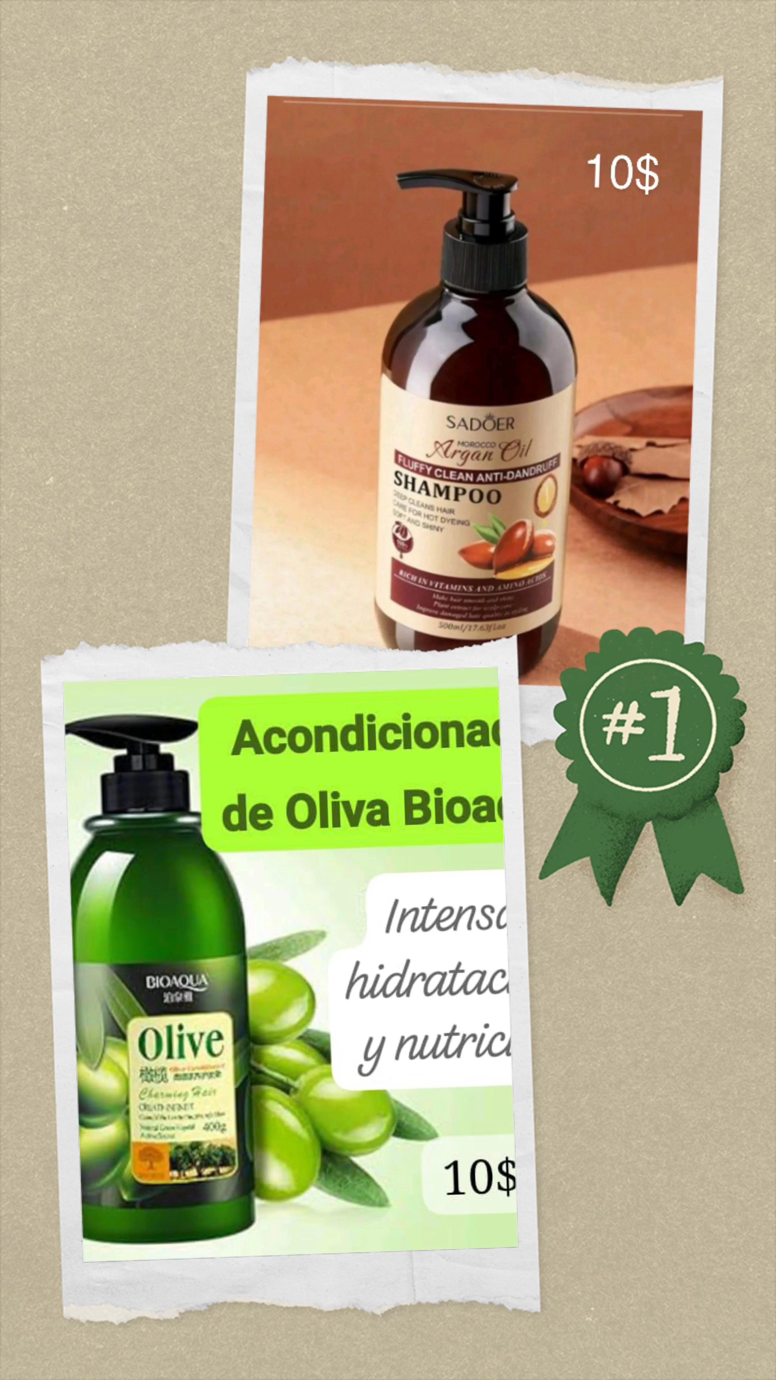 Imagen de 🫒Acondicionador con Aceite de Oliva BIOAQUA 