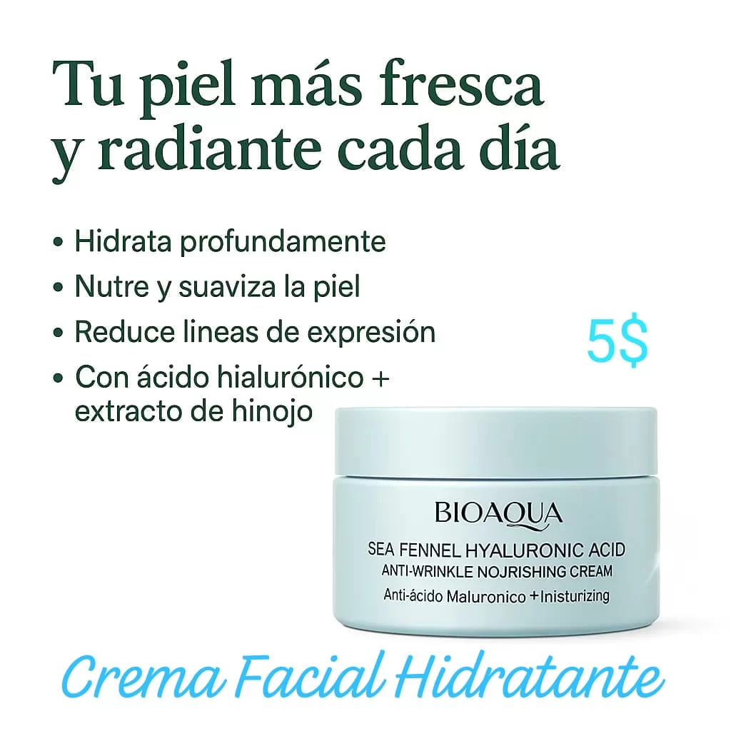 Imagen de 🌊Línea Facial de Ácido Hialurónico e Hinojo Marino BIOAQUA 