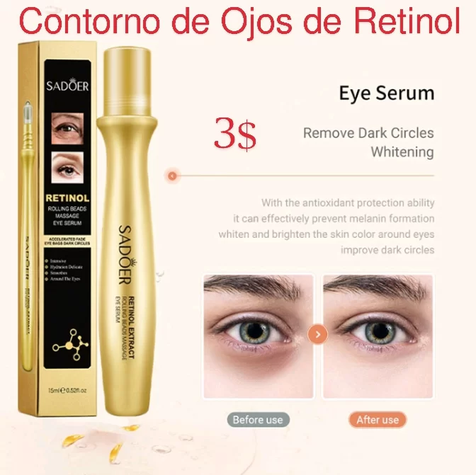 Imagen de 👁️Contornos para ojeras con Retinol y Cafeína SADOER 