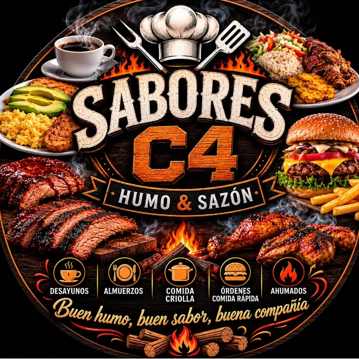 Logo Saberes c4 humo & sazon