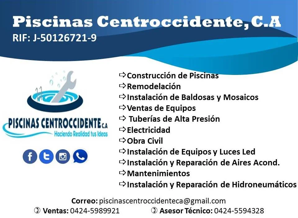 Logo Piscinas Centroccidente Ca
