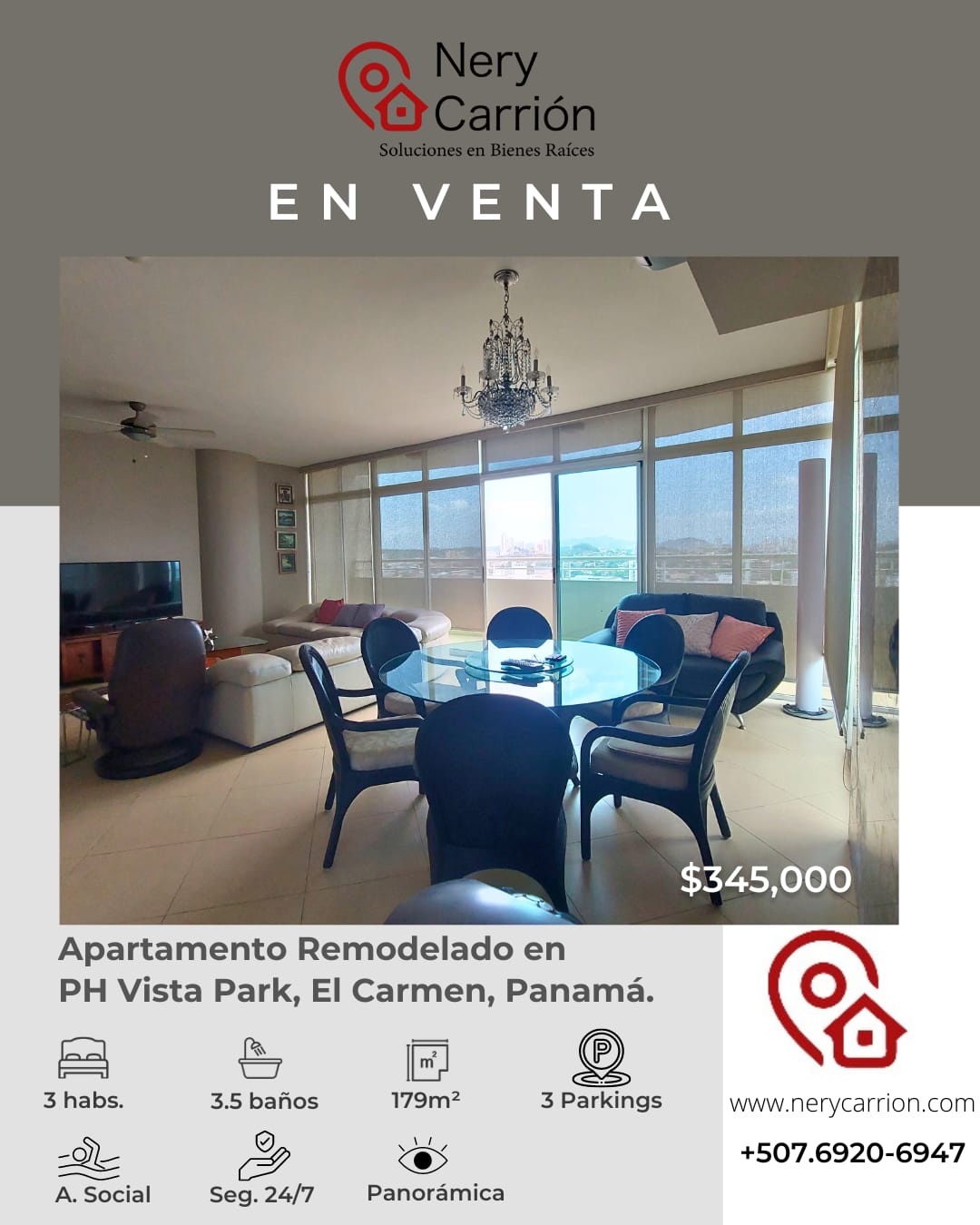 APARTAMENTO REMODELADO PH VISTA PARK